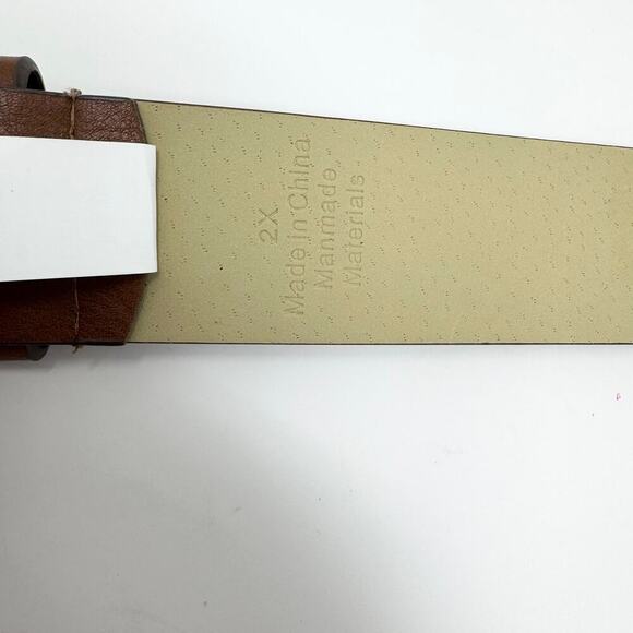 Time and Tru Brown Floral Embroidered Vegan Leather Belt Boho Women's Plus Sz 2X - Picture 12 of 12